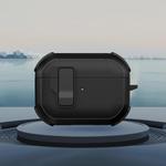 For AirPods Pro 2 Starship Wireless Earphones Case with Magnetic Switch(Black)