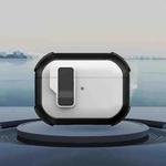 For AirPods Pro 2 Starship Wireless Earphones Case with Magnetic Switch(White Black)