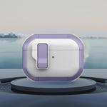 For AirPods Pro 2 Starship Wireless Earphones Case with Magnetic Switch(White Purple)