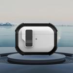 For AirPods Pro Starship Wireless Earphones Case with Magnetic Switch(White Black)