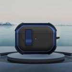 For AirPods Pro Starship Wireless Earphones Case with Magnetic Switch(Black Blue)