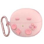 For Huawei FreeClip Retro Game Console Style Silicone Earbuds Case(Pink)