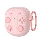 For Bose QuietComfort Earbuds II Retro Game Console Style Silicone Earbuds Case(Pink)