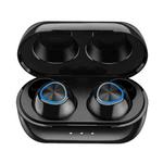 REMAX TWS-16 Bluetooth 5.0 Metal True Wireless Bluetooth Music Earphone with Charging Box(Black)