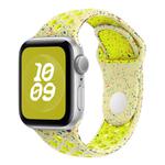 For Apple Watch 46mm / 49mm / 45mm / 44mm Coloful Silicone Watch Band(Fluorescent Yellow-Green)