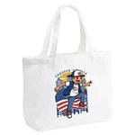 Boy Printed Canvas Handbag Digital Print On Your Demand, Size:20x30x10cm(White)