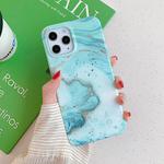 For iPhone 12 mini Marble Pattern Soft TPU Protective Case(Sea Wave Marble)