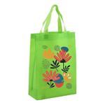 Flowers Printed Non-woven Fabric Bag Print On Your Demand, Size:38x30x10cm(Fruit Green)