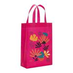 Flowers Printed Non-woven Fabric Bag Print On Your Demand, Size:38x30x10cm(Rose Red)