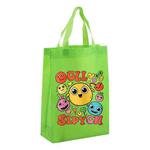 Funny Face Printed Non-woven Fabric Bag Print On Your Demand, Size:38x30x10cm(Fruit Green)