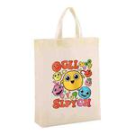 Funny Face Printed Non-woven Fabric Bag Print On Your Demand, Size:38x30x10cm(Beige)