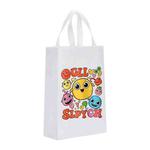 Funny Face Printed Non-woven Fabric Bag Print On Your Demand, Size:41x35x12cm(White)