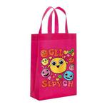 Funny Face Printed Non-woven Fabric Bag Print On Your Demand, Size:41x35x12cm(Rose Red)