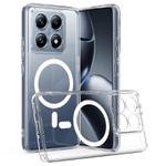 For Xiaomi 14T Pro MagSafe Clear Acrylic PC Hybrid TPU Phone Case(Transparent)