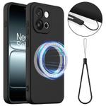 For OnePlus 13T / 13s Shockproof Silicone Magsafe Phone Case(Black)