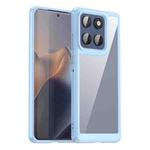 For Motorola Edge 60 Fusion Colorful Series Acrylic Hybrid TPU Phone Case(Blue)