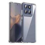 For Motorola Edge 60 Fusion Colorful Series Acrylic Hybrid TPU Phone Case(Transparent)