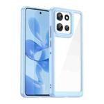For Motorola Moto G86 5G Colorful Series Acrylic Hybrid TPU Phone Case(Blue)