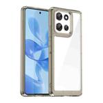 For Motorola Moto G86 5G Colorful Series Acrylic Hybrid TPU Phone Case(Transparent Grey)