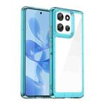 For Motorola Moto G86 5G Colorful Series Acrylic Hybrid TPU Phone Case(Transparent Blue)