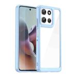 For Motorola Moto G66j 5G Colorful Series Acrylic Hybrid TPU Phone Case(Blue)