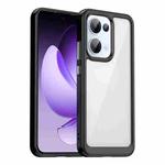 For OPPO Reno13 Global Colorful Series Acrylic Hybrid TPU Phone Case(Black)