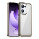 For OPPO Reno13 Global Colorful Series Acrylic Hybrid TPU Phone Case(Transparent Grey)