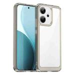 For OPPO Reno14 Global Colorful Series Acrylic Hybrid TPU Phone Case(Transparent Grey)