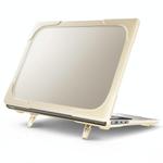 For Microsoft Surface Laptop 7 TPU + PC Two-color Anti-fall Laptop Protective Case(Khaki)