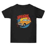 Car Printed Summer Baggy Cotton Short Sleeve T-shirt Print On Your Demand, Size:M(Black)
