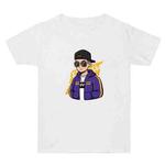 Hipster Printed Summer Baggy Cotton Short Sleeve T-shirt Print On Your Demand, Size:S(White)