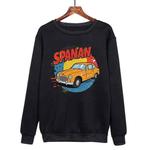 Car Printed Casual Loose Round Neck Sweatshirt Print On Your Demand, Size:XL(Black)