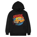 Car Printed Fleece Hooded Sweatshirt Print On Your Demand, Size:XXL(Black)