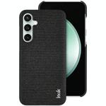 For Samsung Galaxy S24 FE 5G imak Ruiyi Series Cloth Texture PU + PC Phone Case(Black)
