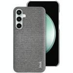 For Samsung Galaxy S24 FE 5G imak Ruiyi Series Cloth Texture PU + PC Phone Case(Light Grey)