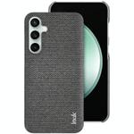 For Samsung Galaxy S24 FE 5G imak Ruiyi Series Cloth Texture PU + PC Phone Case(Dark Grey)