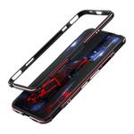 For ZTE Nubia Red Magic 5G Aluminum Alloy Shockproof Protective Bumper Frame(Black Red)