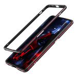 For OPPO Find X2 Aluminum Alloy Shockproof Protective Bumper Frame(Black Red)