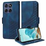 For Motorola Edge 60 Fusion / Edge 5G 2025 Embossed Rhombus Starry Leather Phone Case(Blue)
