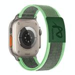 For Apple Watch 46mm / 49mm / 45mm / 44mm Fearless Trail Loop Nylon Band(Light Mint)
