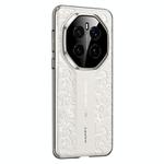 For Honor Magic7 Cloud Dragon Pattern Plain Leather PC Phone Case(White)