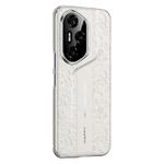 For Honor 300 Pro Cloud Dragon Pattern Plain Leather PC Phone Case(White)