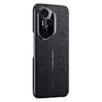 For Honor 300 Ultra Cloud Dragon Pattern Plain Leather PC Phone Case(Black)