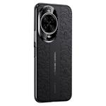 For Huawei nova 14 Cloud Dragon Pattern Plain Leather PC Phone Case(Black)