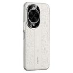 For Huawei nova 14 Pro Cloud Dragon Pattern Plain Leather PC Phone Case(White)