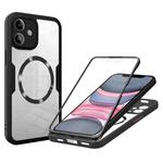 For iPhone 11 CD Texture MagSafe Phone Case(Black)