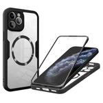 For iPhone 11 Pro CD Texture MagSafe Phone Case(Black)