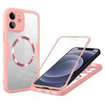 For iPhone 12 CD Texture MagSafe Phone Case(Pink)