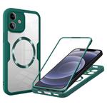 For iPhone 12 CD Texture MagSafe Phone Case(Green)