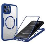 For iPhone 12 Pro CD Texture MagSafe Phone Case(Blue)